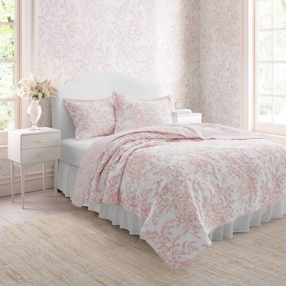 

розовый комплект одеял Laura Ashley Bedford, розовый