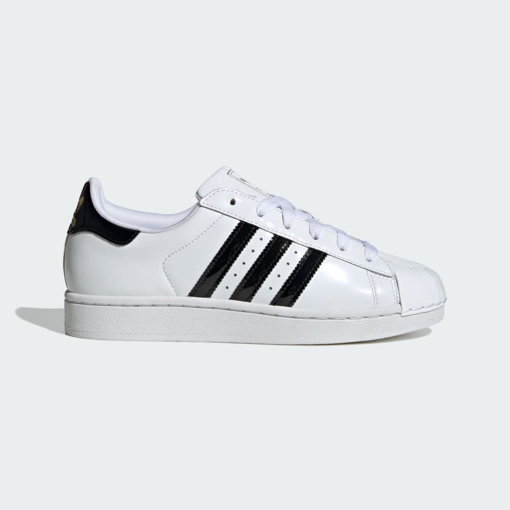 Кроссовки Adidas Superstar II Shoes, цвет Cloud White/Core Black/Gold Metallic