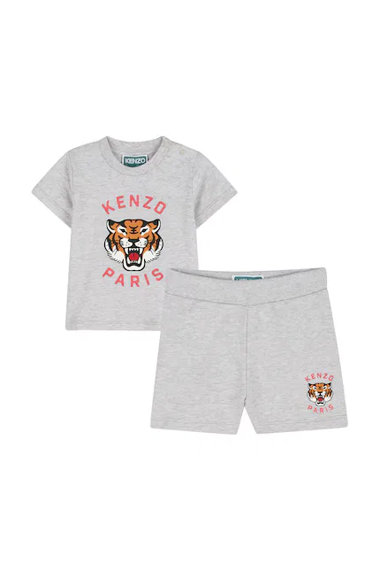 Комплект детский из эластичной ткани Kenzo Kids, серый