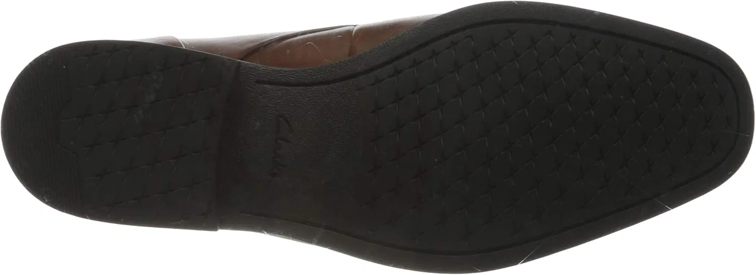 Мужские туфли-оксфорды Clarks Gilman Plain, Brown Tan Leather Tan Leather — фото 4