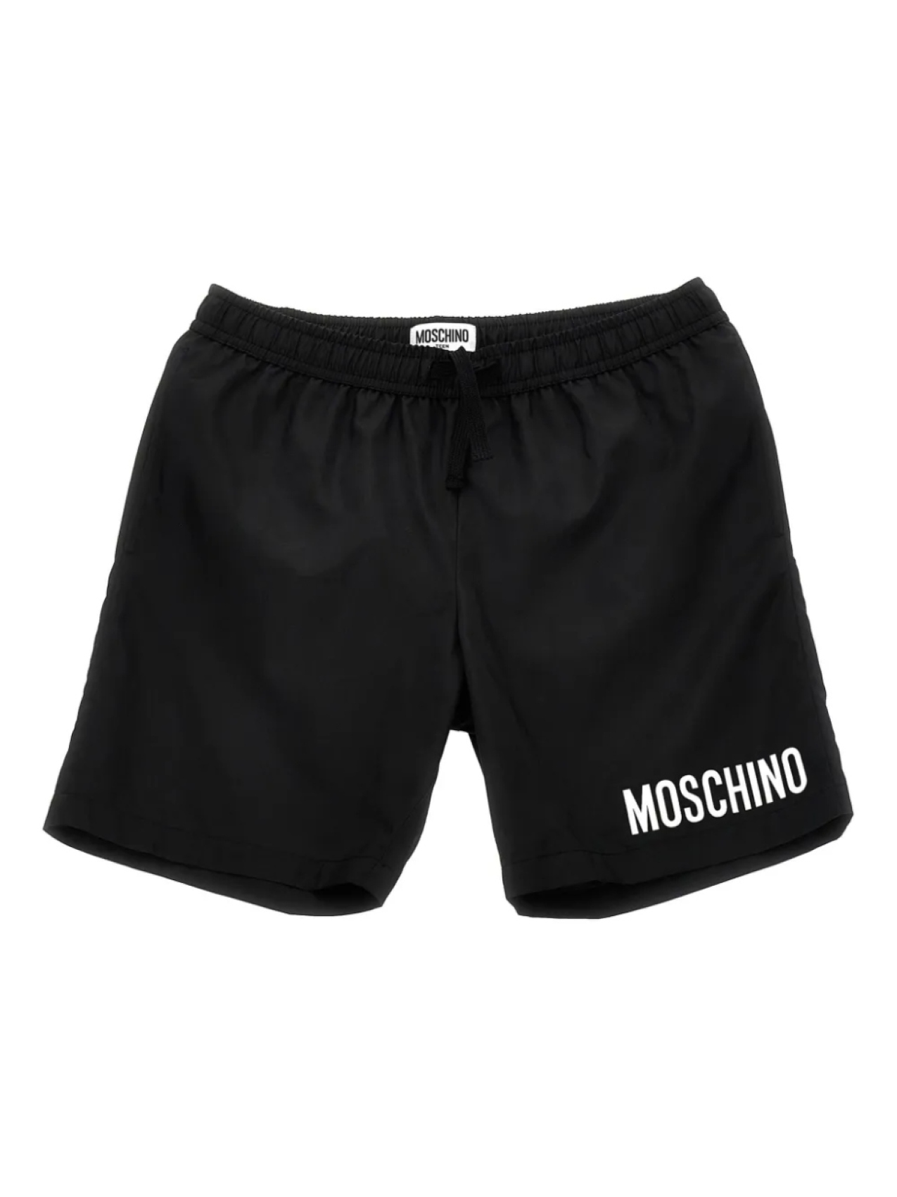 

Плавки-шорты с логотипом Moschino Kids, черный