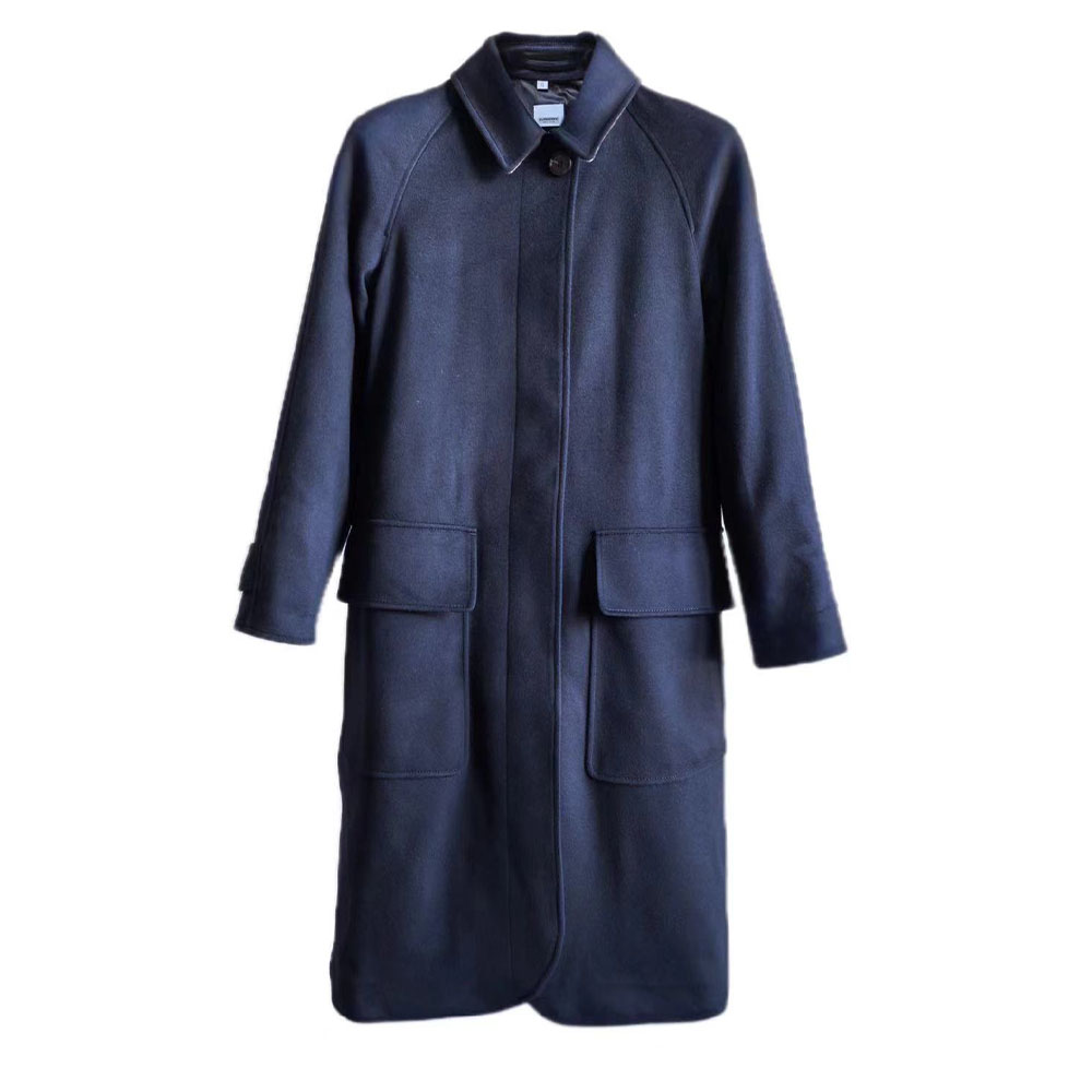 

SS24 Пальто женское темно-синее Burberry, Синий, SS24 Пальто женское темно-синее Burberry