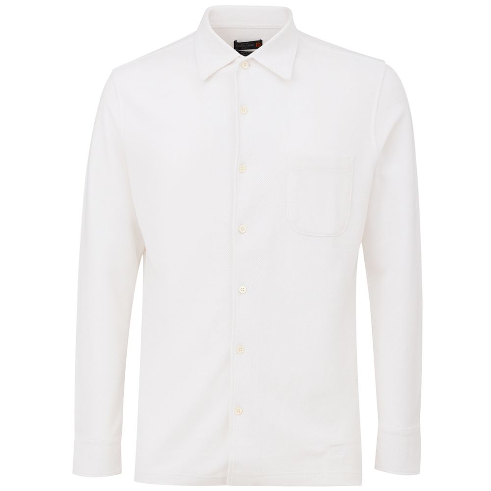 

Белая хлопковая рубашка Corneliani