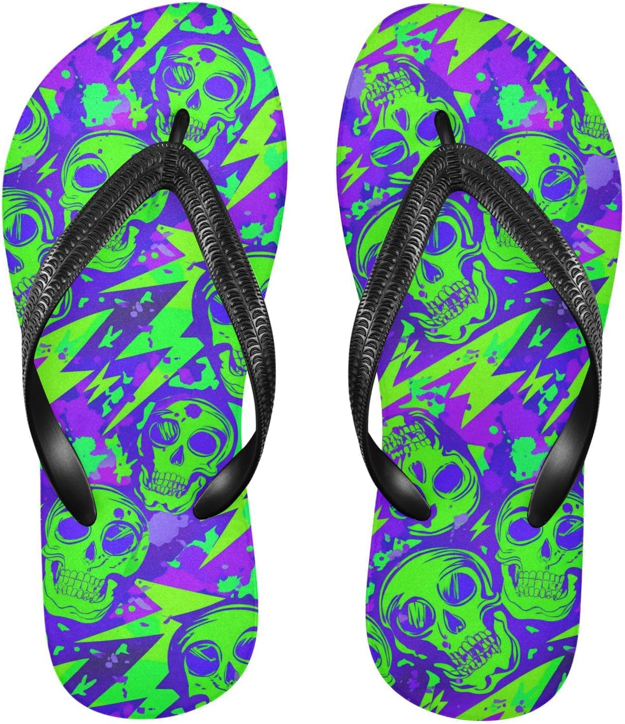 

Женские и мужские пляжные сандалии Skull Cool с граффити, летние повседневные шлепанцы для душа 2301659 Kfbe