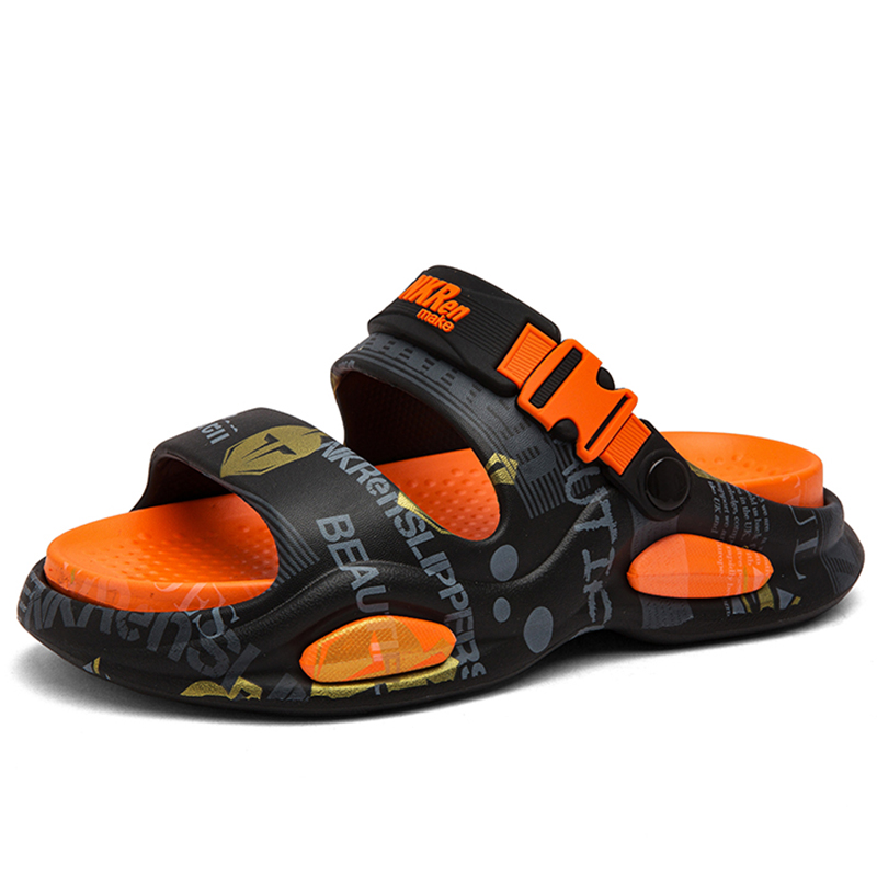 

Lanza Пляжные сандалии мужские бело-синие/черно-оранжевые/хаки, цвет Black Orange