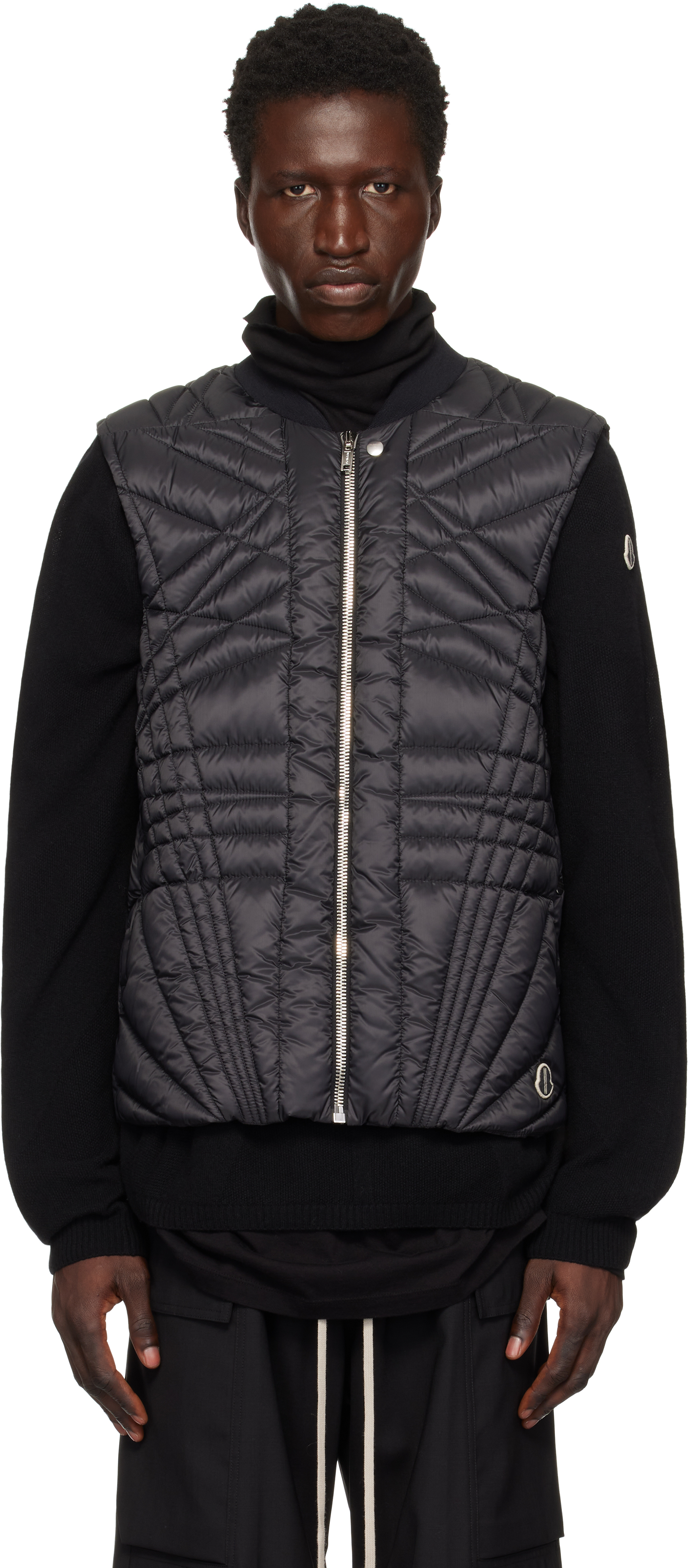 

Жилет Moncler + Megapenta Flight Down Rick Owens, черный