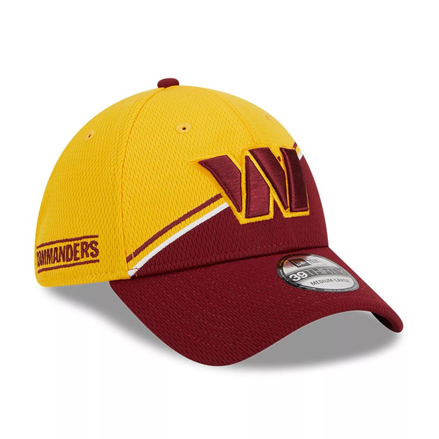 

Мужская кепка New Era золото/бордового цвета Washington Commanders 2023 Sideline 39THIRTY Flex Hat