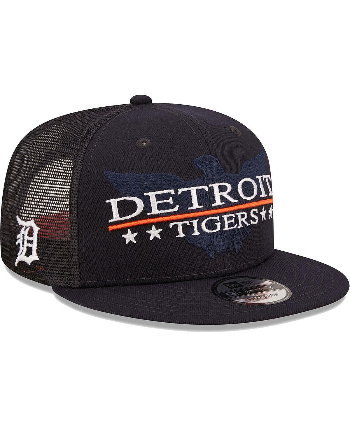 

Мужская темно-синяя черная кепка Detroit Tigers Patriot Trucker 9FIFTY Snapback New Era