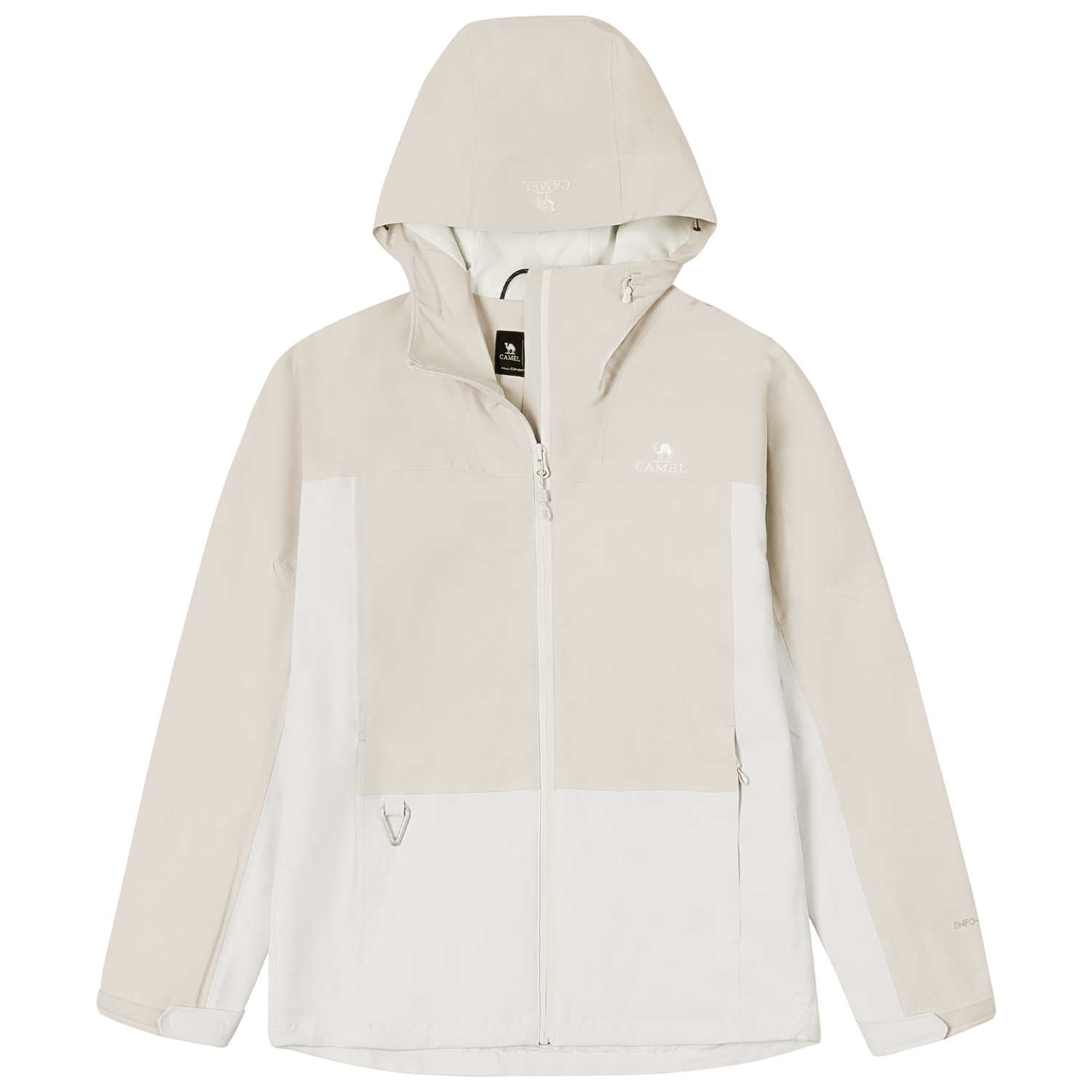 

CAMEL Ветровка женская непромокаемая и непродуваемая, Oat Gray/Warm White