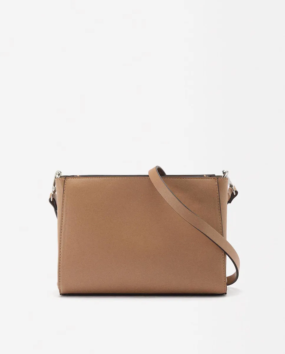 

Однотонная женская сумка через плечо с несколькими отделениями и застежкой-молнией Parfois, коричневый