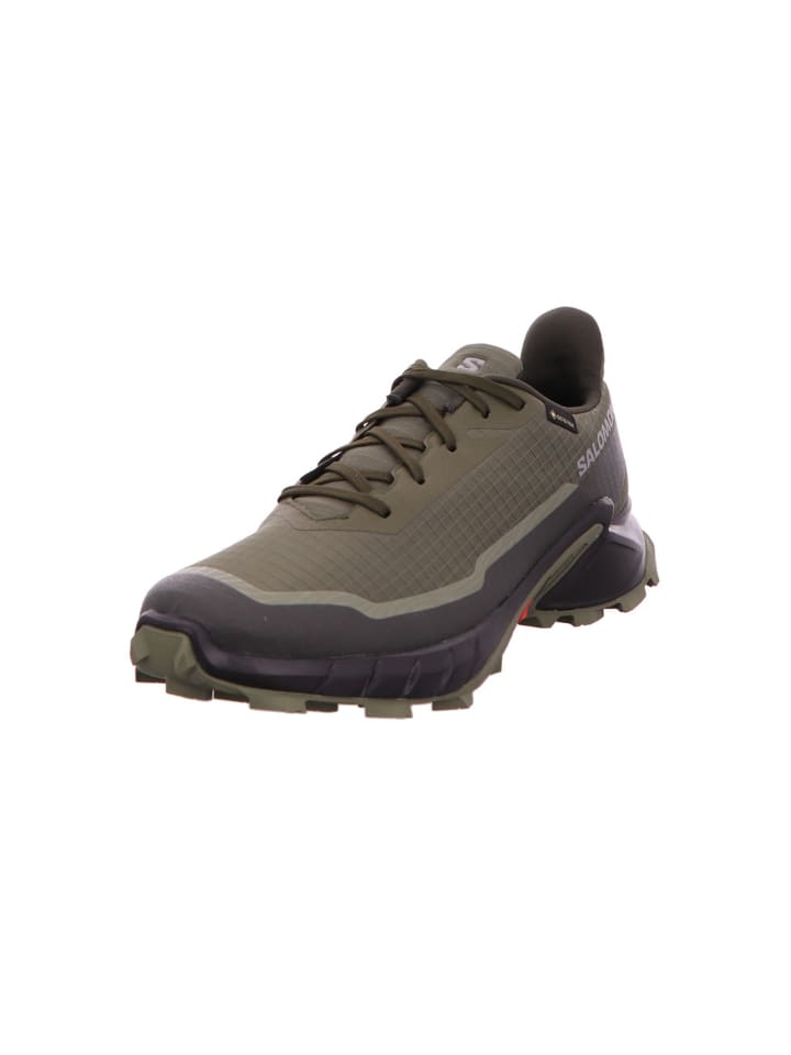 

Походная обувь SALOMON, цвет olive/black/deep lichen green