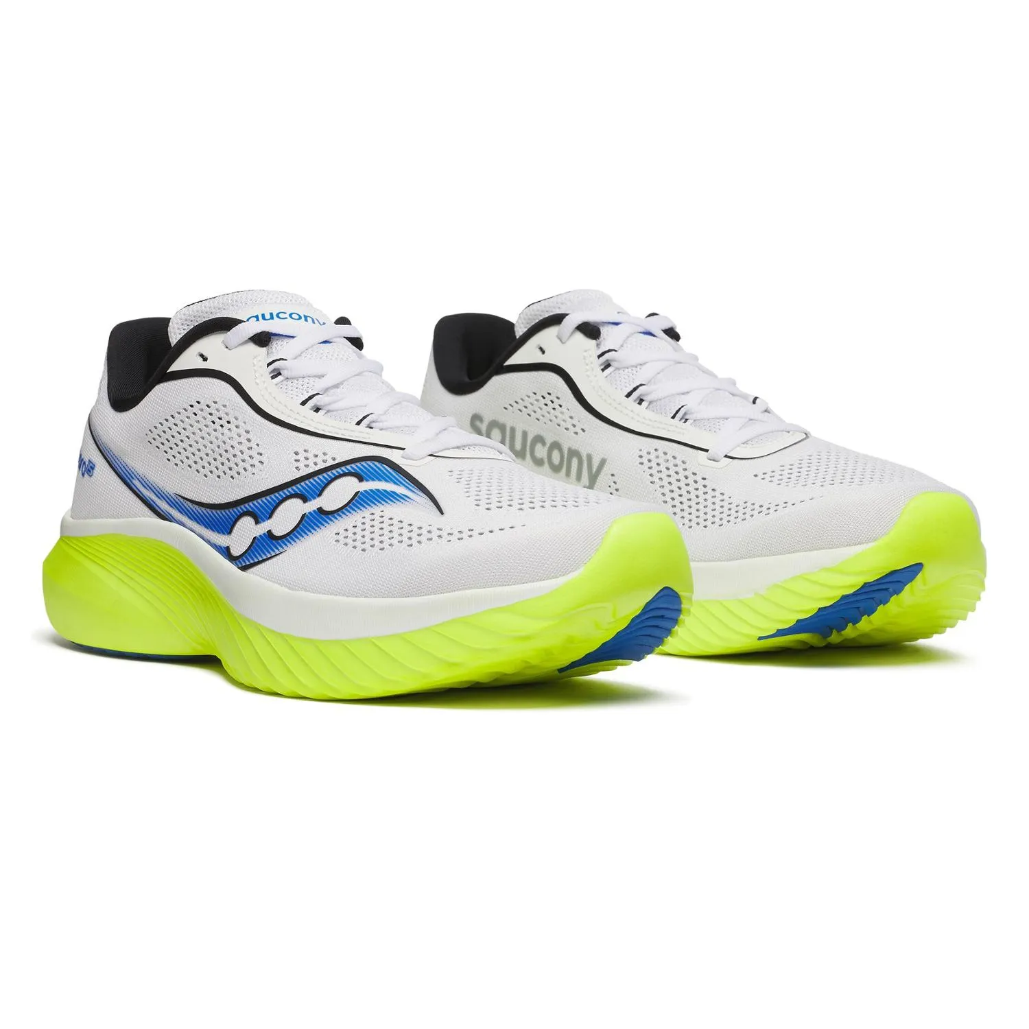 Кроссовки для бега по шоссе Kinvara 15 Saucony, White/Citron — фото 3