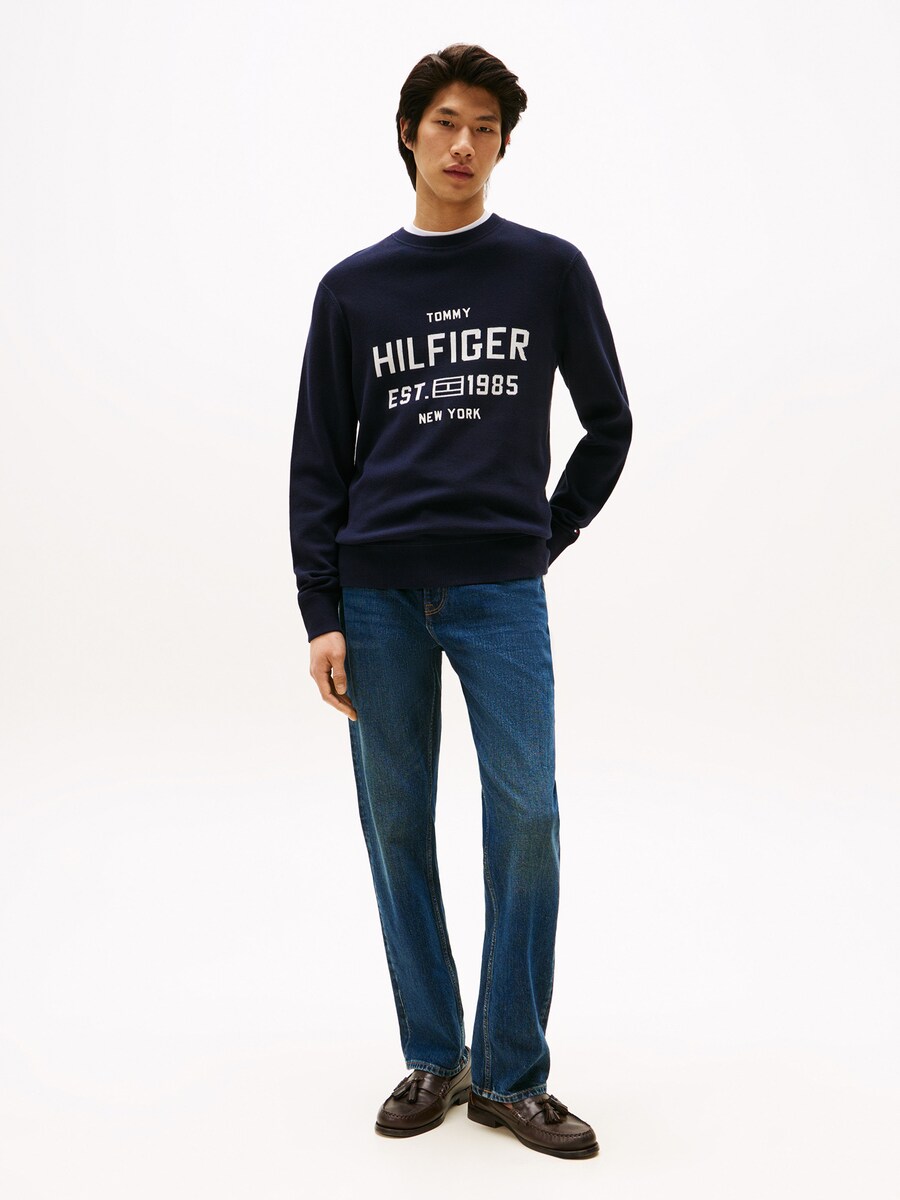 Свитер TOMMY HILFIGER ATHLEISURE, темно-синий — фото 4