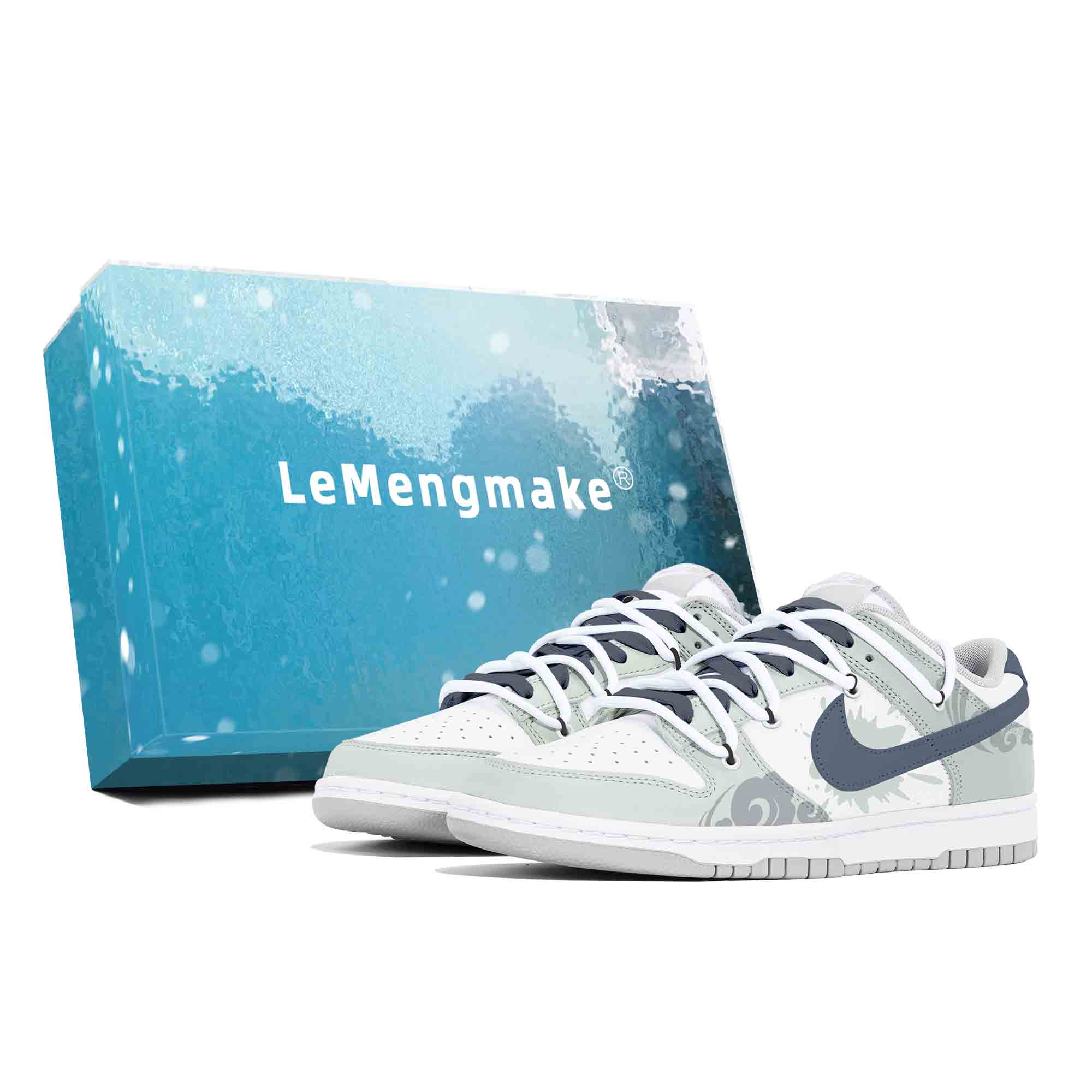 

Nike Износостойкие и легкие низкие кроссовки для скейтбординга Dunk, белые, мужские
