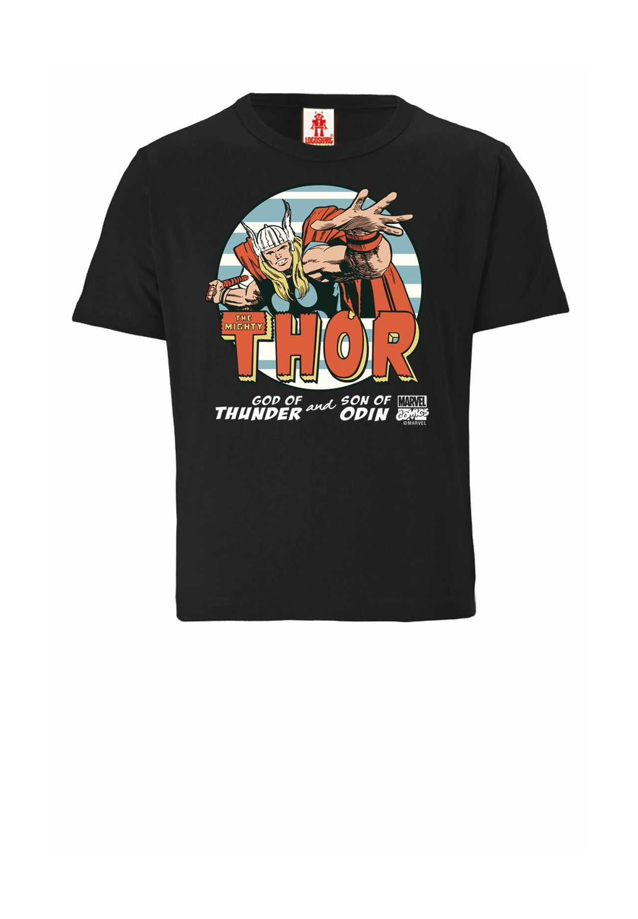 

Футболка Organic Kids Marvel - Могучий Тор LOGOSHIRT, черный