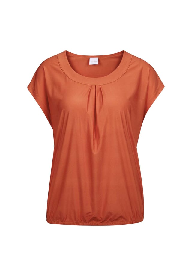 

Легкая рубашка с короткими рукавами и круглым вырезом. Madeleine, цвет blutorange