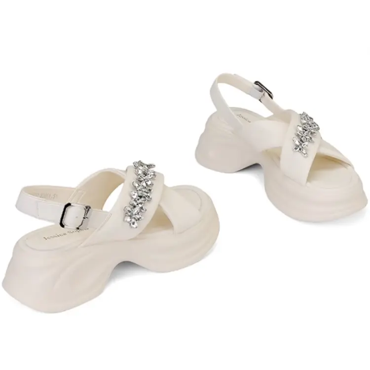 JESSICA SOPHIA Женские сандалии на одной застежке бежевые, цвет Beige — фото 2