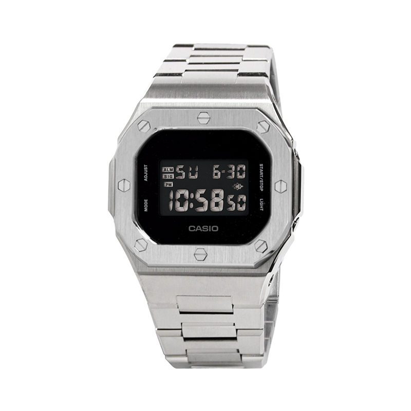 

G Shock X Gorillaz Limited Edition DW 5600BB 1G CASIO, farmer's oak full metal серебряный block