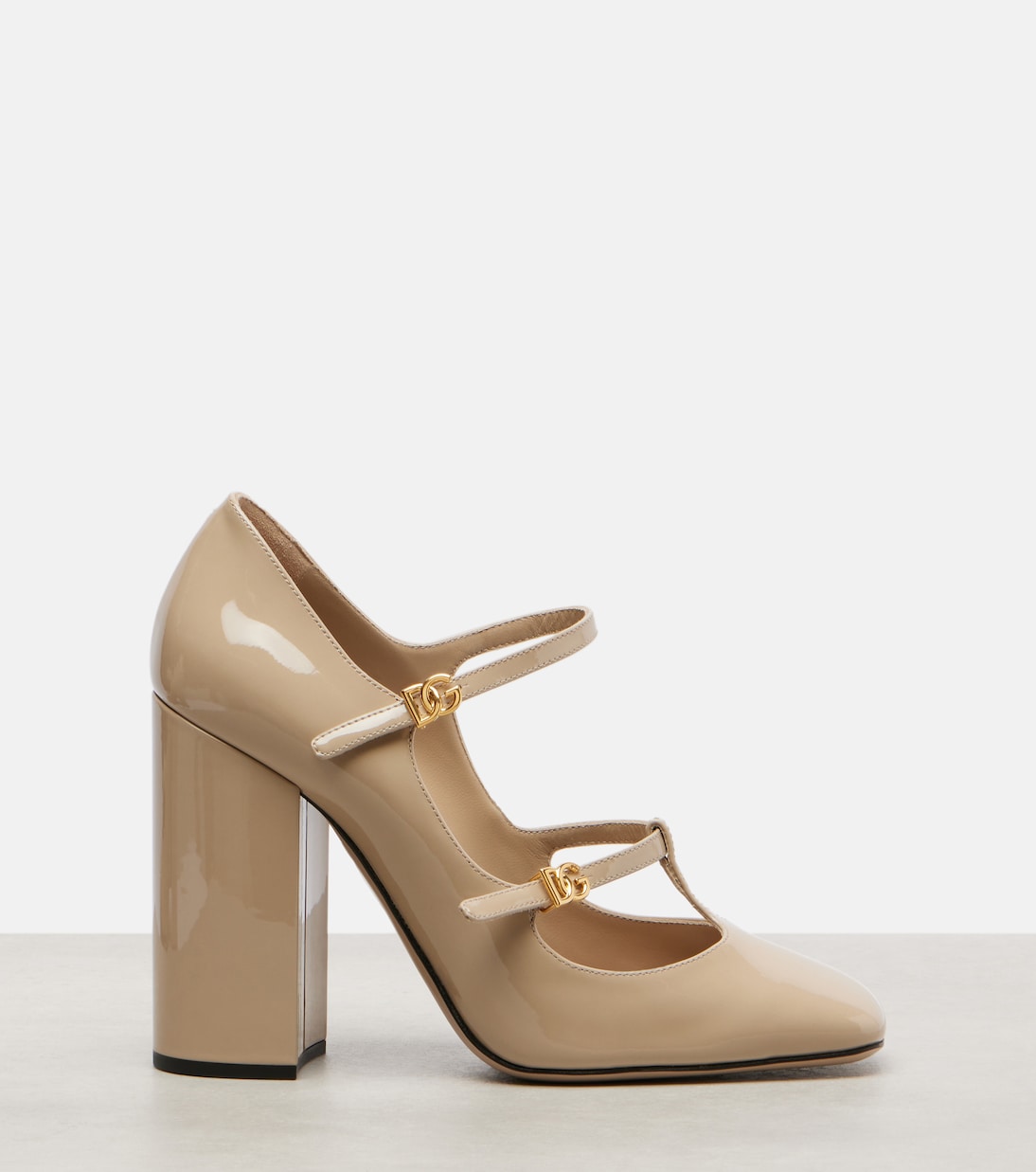 Туфли Мэри Джейн из лакированной кожи DG 105 Dolce&Gabbana, Sabbia — фото 4