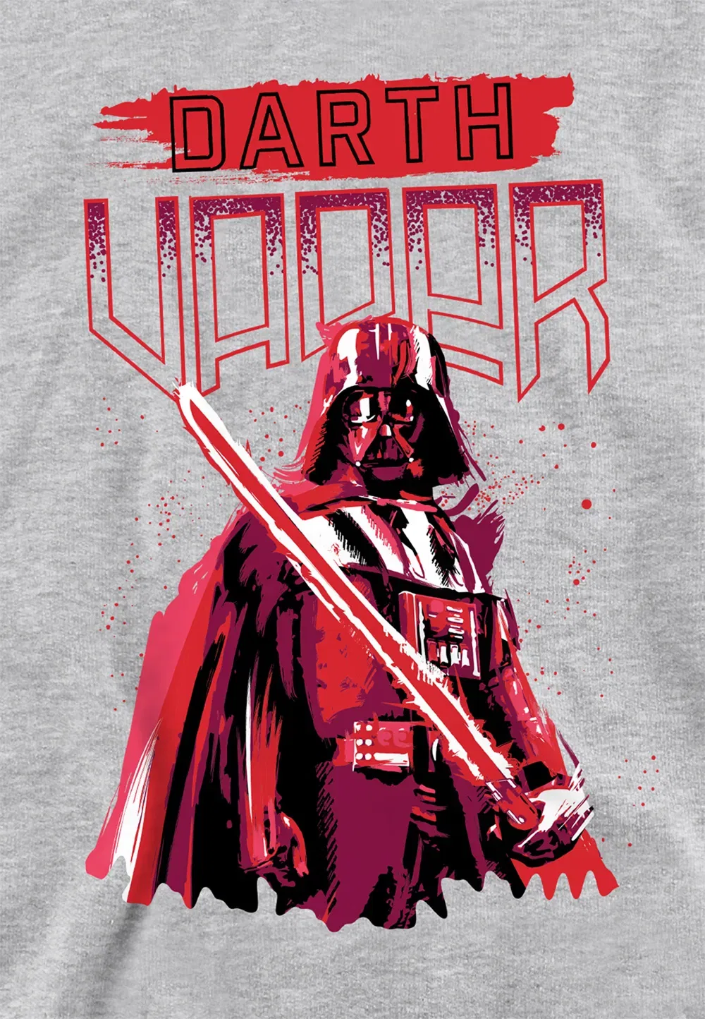 Детская худи Star Wars Paint Vader Disney, серый — фото 2