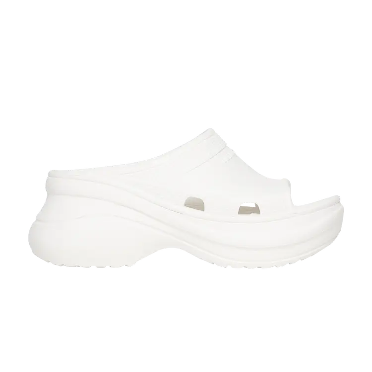 Сандалии Balenciaga Crocs x Balenciaga Wmns Pool Slide Sandal 'White', белый