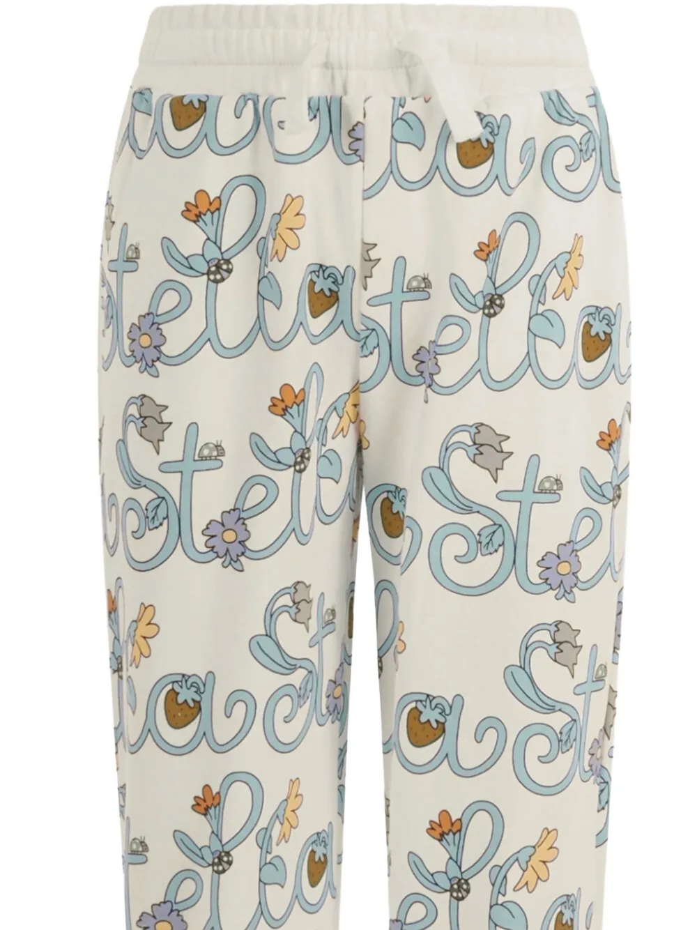 Брюки с цветочным принтом Stella Stella Mccartney Kids, бежевый — фото 3