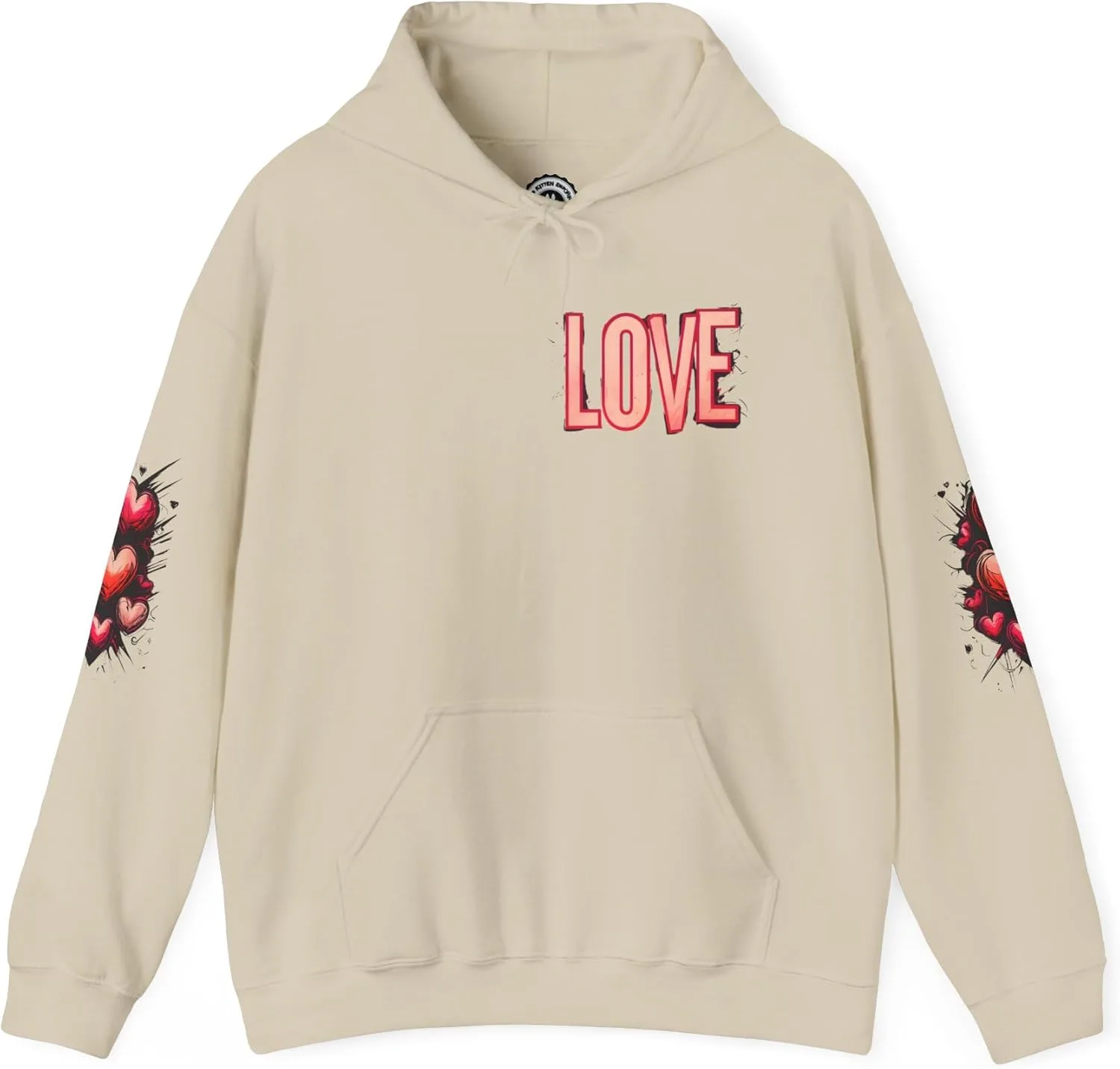 

Уличный худи Love and Graffiti Heart Art Design, унисекс