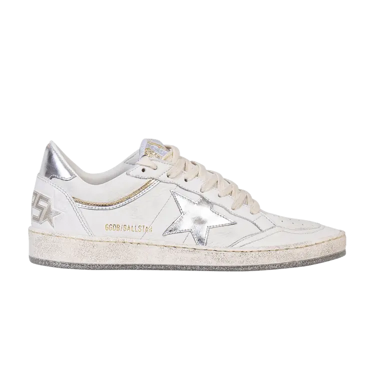 Кроссовки Golden Goose Golden Goose Wmns Ball Star 'Optic White Silver', белый