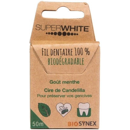 

Биоразлагаемая зубная нить 50м Superwhite