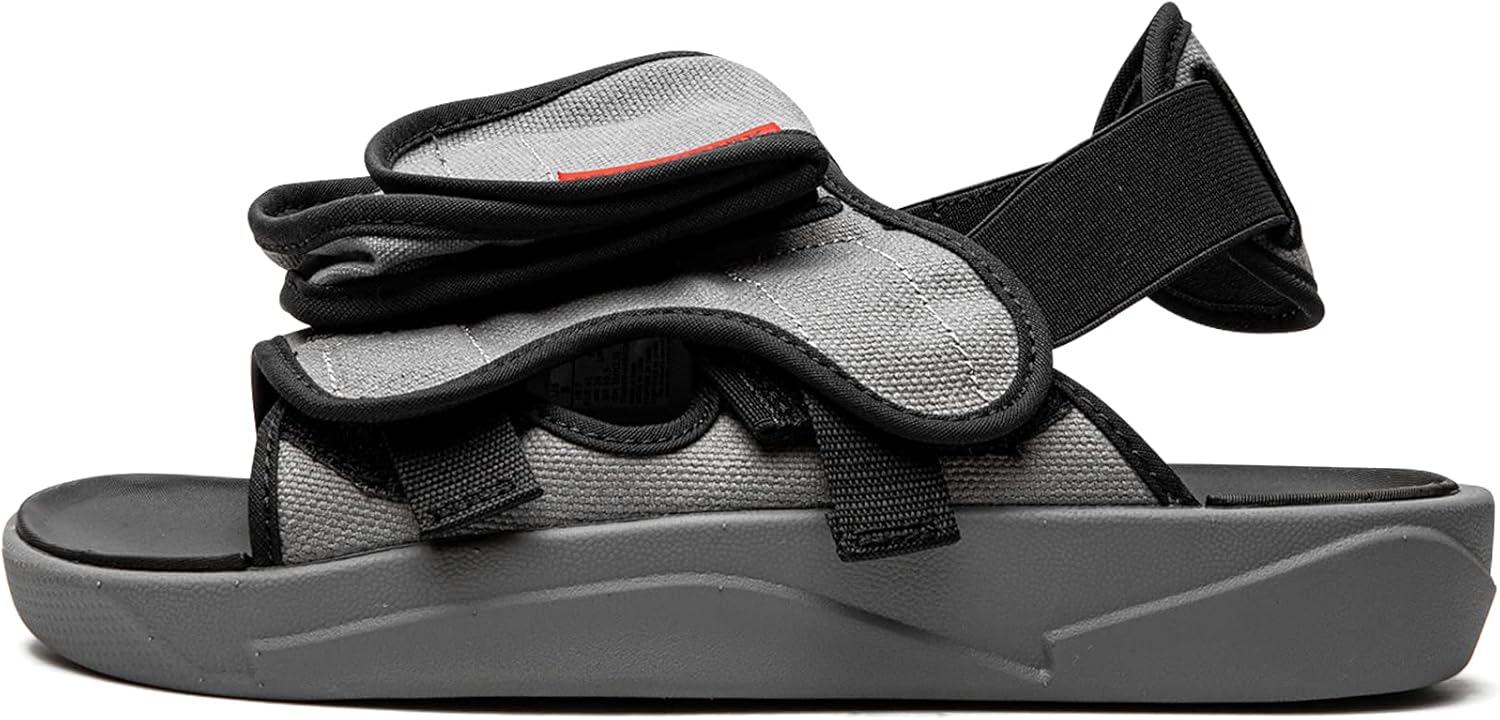 

Мужские шлепанцы Jordan LS Slide Smoke Grey/University Red (CZ0791 001) Nike, черный/серый