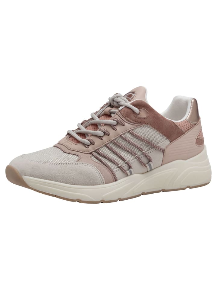 Кроссовки на шнуровке Tamaris, цвет rose comb