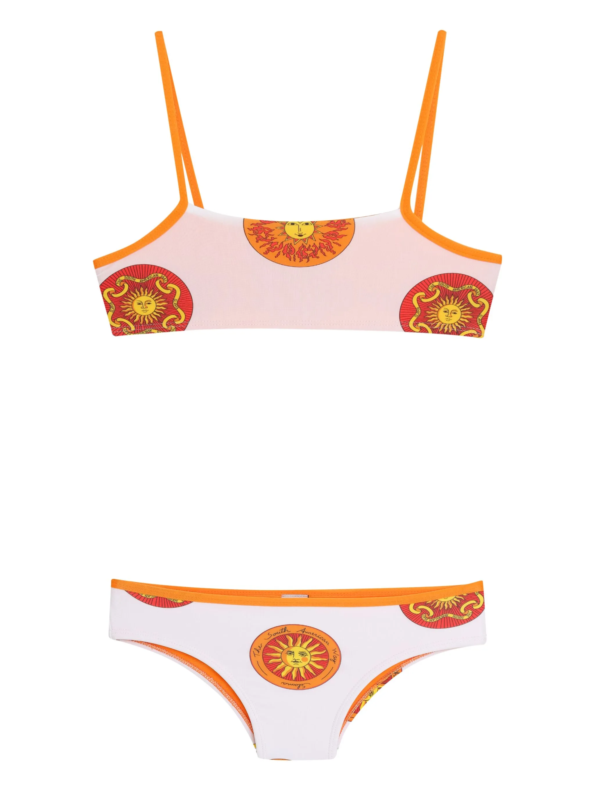 

Бикини с принтом Amir Slama, белый