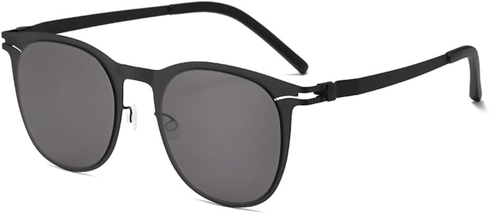 

Металлические овальные солнцезащитные очки для мужчин и женщин, для вождения, с защитой от УФ-излучения, винтажные очки без винтов, для отдыха на природе, солнцезащитные очки PRSTNN, C1