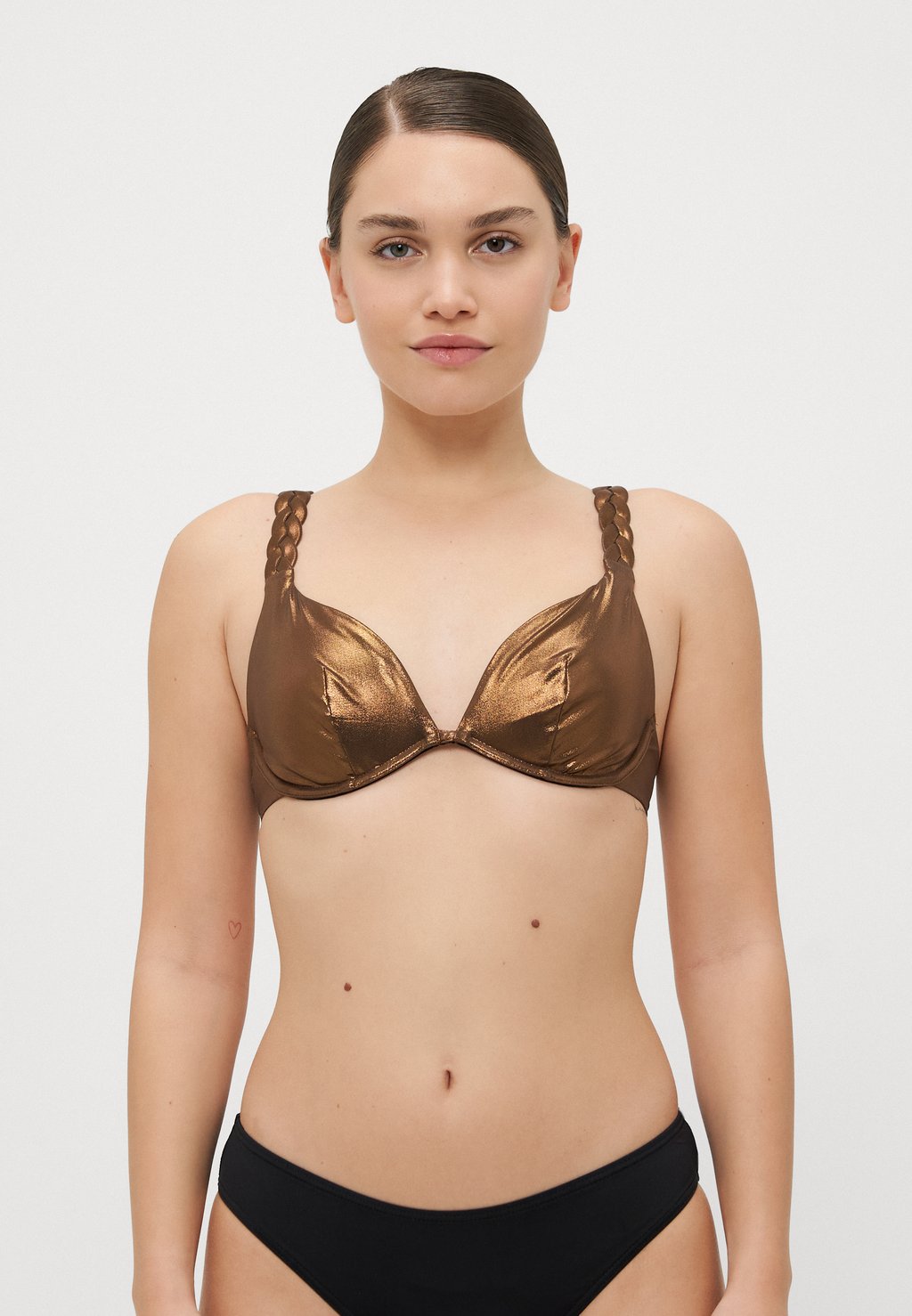 

Верх бикини PLUNGE UNDERWIRED Chantelle, цвет Shadow Bronze