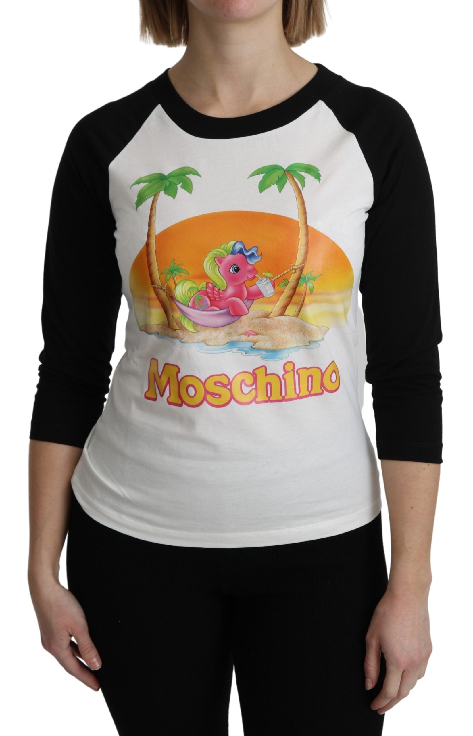 

Футболка Moschino Cotton с принтом My Little Pony, женская футболка, белый