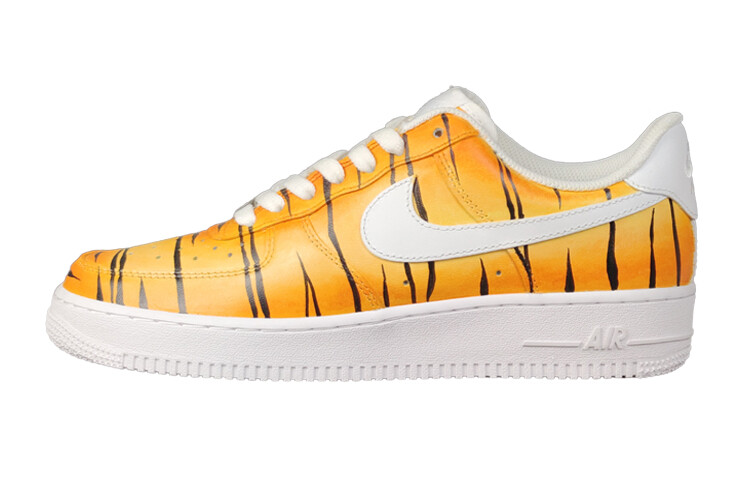 

Кроссовки Nike Air Force 1 Skateboarding Shoes Men Low-top Color Change/black/white, цвет Orange
