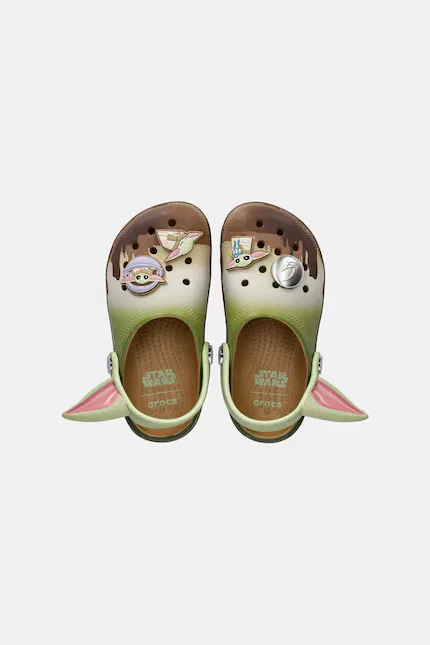Шлепанцы детские Star Wars Grog u Crocs, зеленый — фото 2