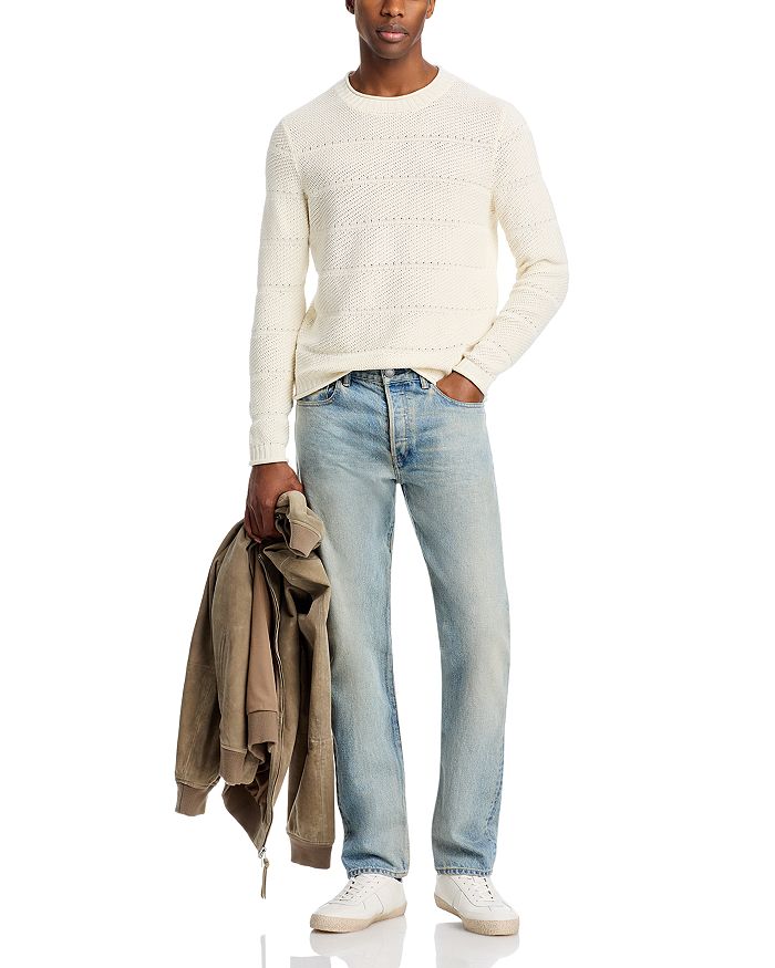 

Свитер со стандартным кроем и отворотом The Men's Store at Bloomingdale's, слоновая кость/кремовый