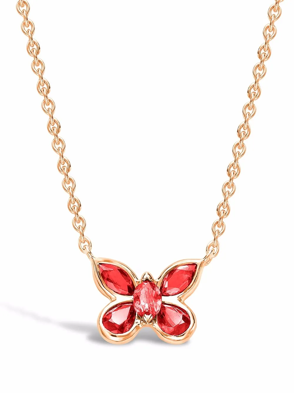

Колье Butterfly из желтого золота с рубинами Pragnell, золотой