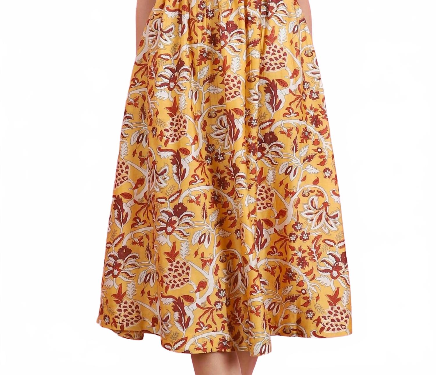 

Платье Yolanda миди в цвете янтарь Hannah Artwear, Amber