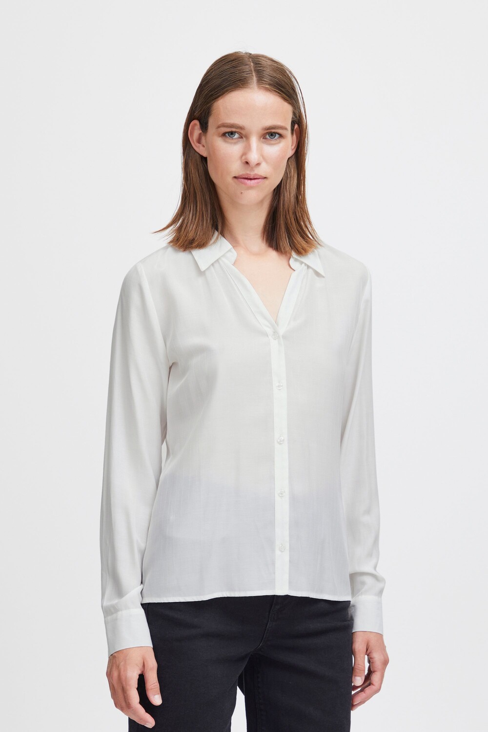 

Блуза b.young Langarm BYHUBBA REG SHIRT, белый