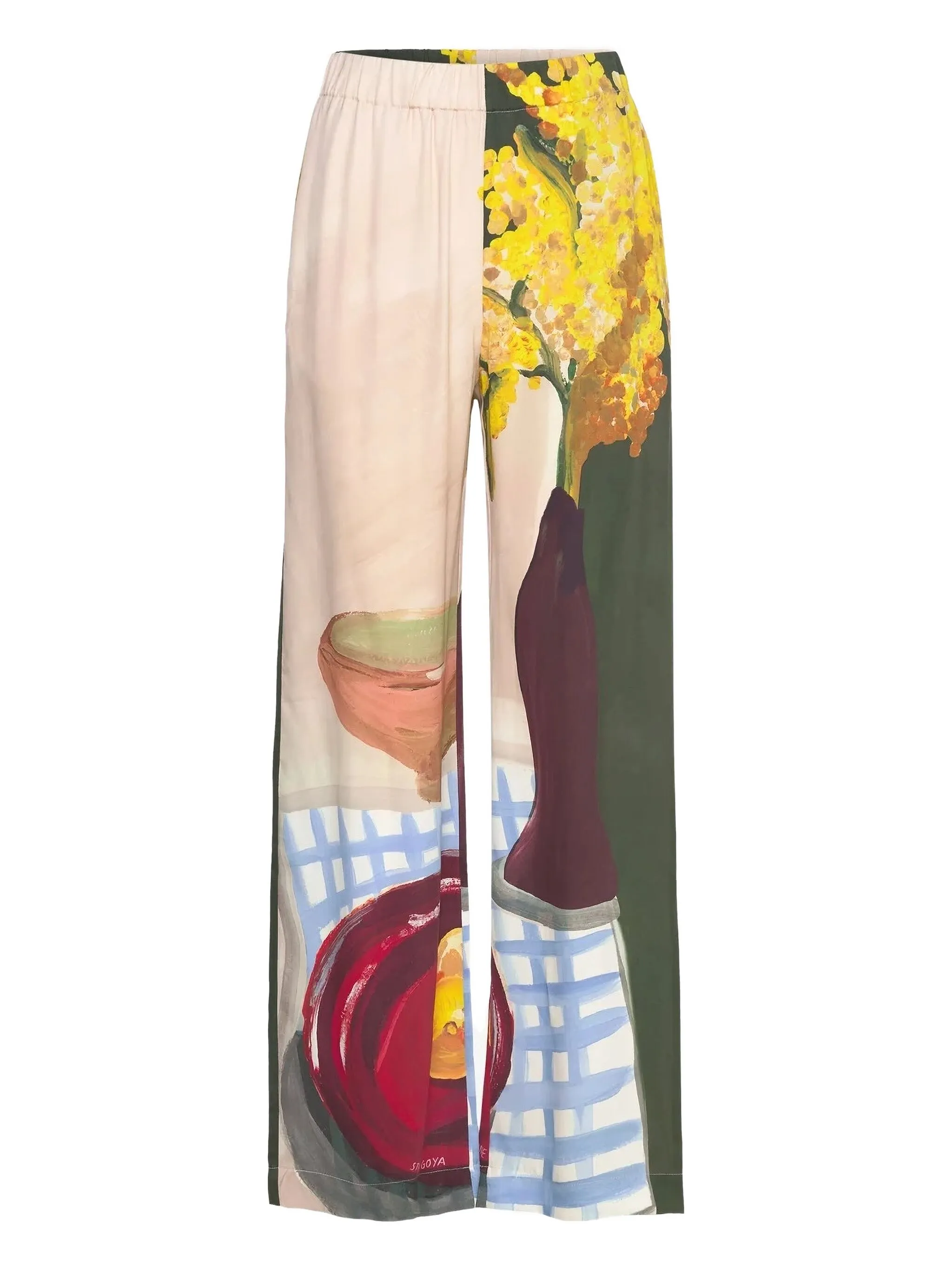 

Брюки палаццо с цветочным принтом Stine Goya, зеленый