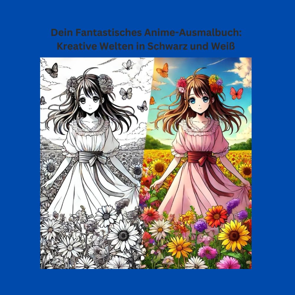 

"Dein Fantastisches Anime-Ausmalbuch: Kreative Welten in Schwarz und Weiß" (German Edition) (Independently published)