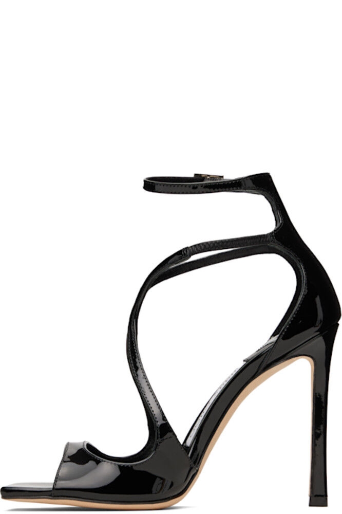 Черные босоножки на каблуке Azia 110 Jimmy Choo — фото 3
