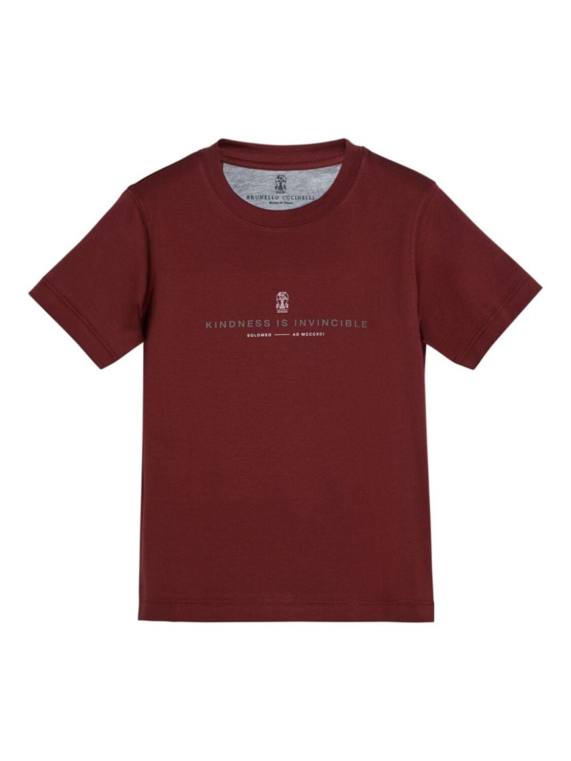 

Brunello Cucinelli Kids футболка из хлопка с принтом, красный