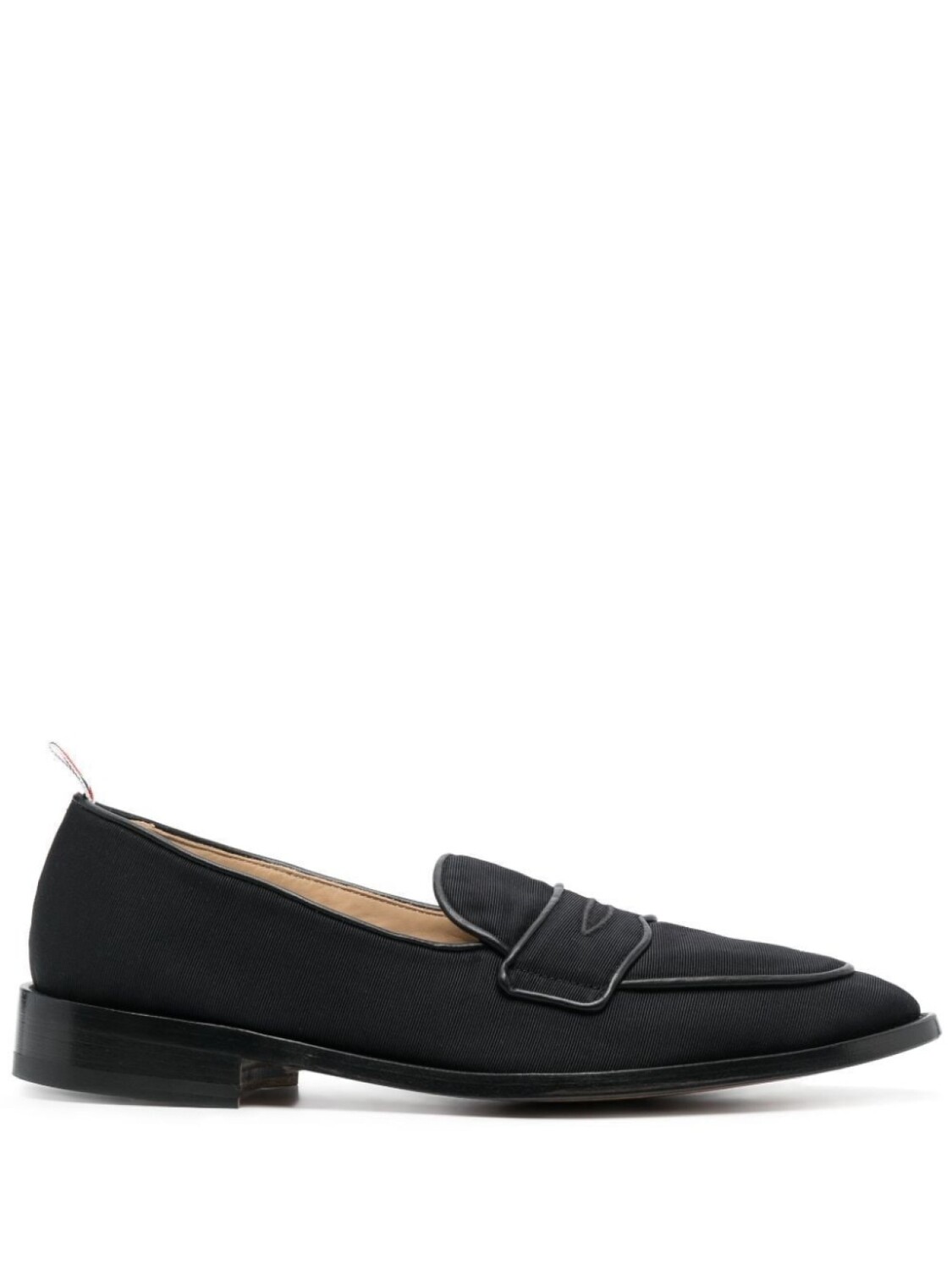 

Thom Browne пенни-лоферы с полосками RWB, черный