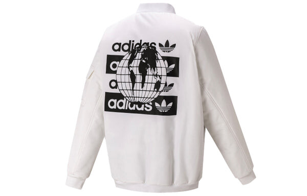 Куртка adidas originals Sports reversible aviator Jacket White, белый — фото 2