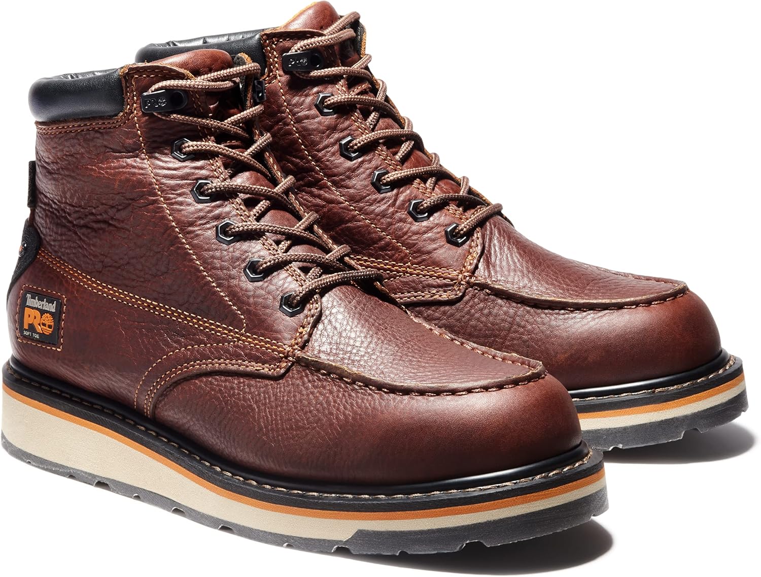 Timberland PRO мужские Gridworks 6 дюймов Soft Toe Waterproof Industrial Wedge рабочие ботинки, Tempest Rancher Brown-2024 New — фото 2