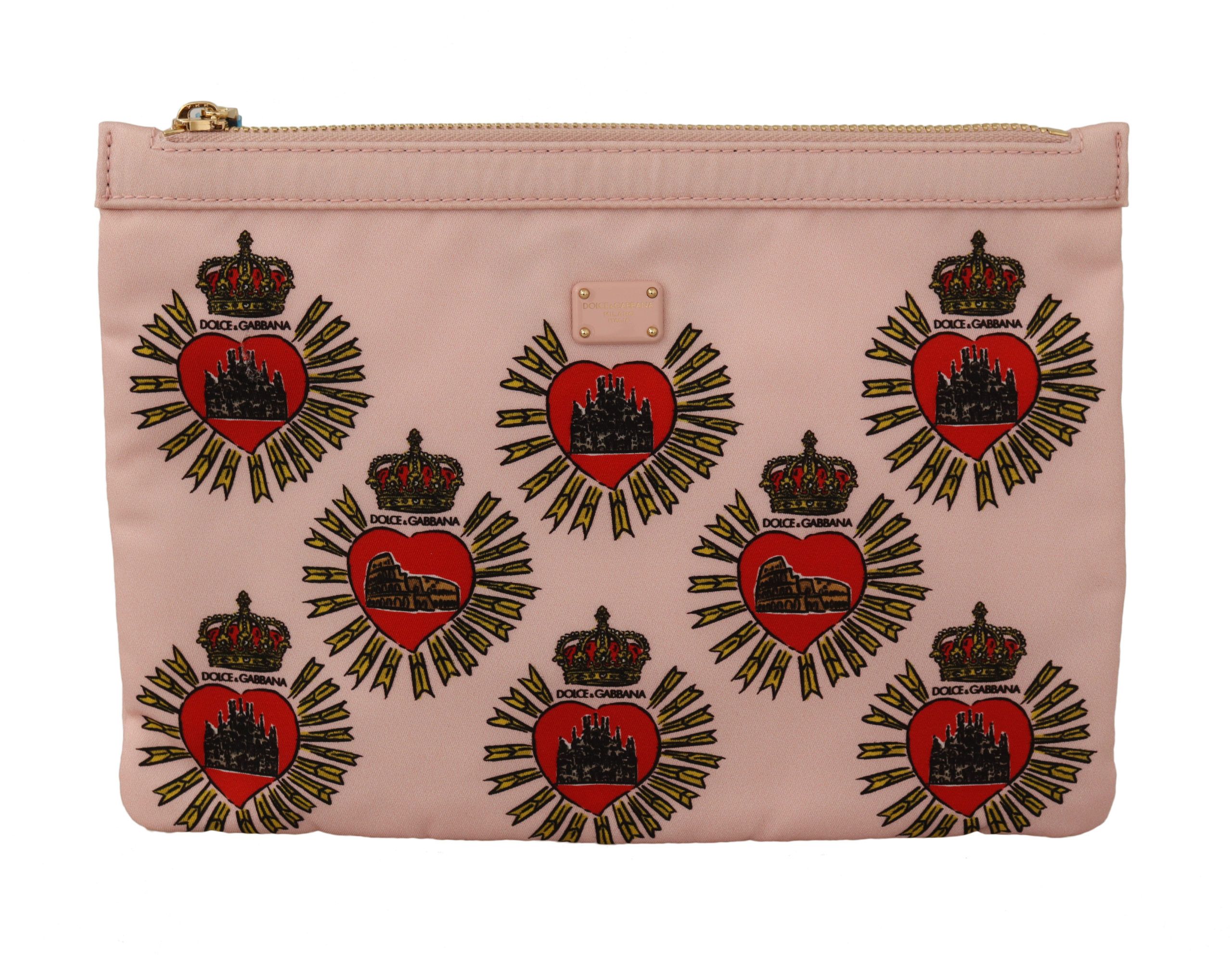 

Элегантный розовый кошелек-клатч в форме сердца Dolce & Gabbana