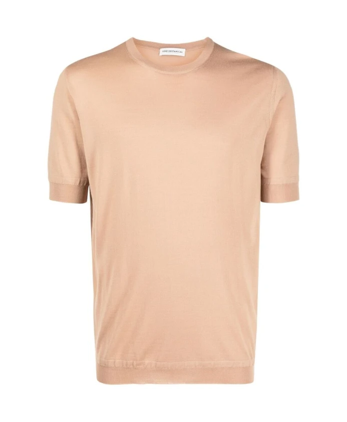 

Футболка из мериносовой шерсти с растительным рисунком Goes Botanical, розовый